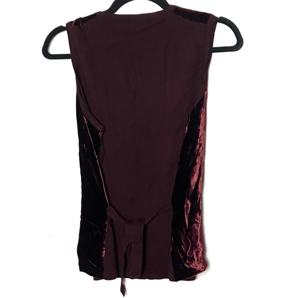 Vintage 90s Banana Republic‎ Velvet and Merino Wool Vest Medium Large - Picture 4 of 5